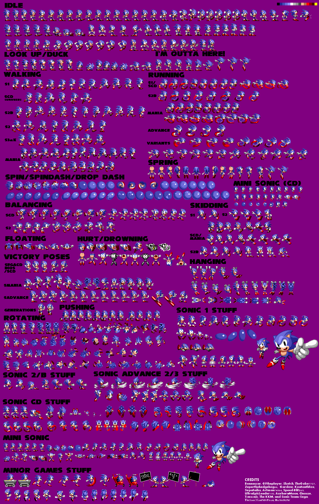 The Ultimate Sonic Sprite Pack