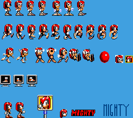 Sonic World :: Media Center :: Sprite Archive :: Mighty