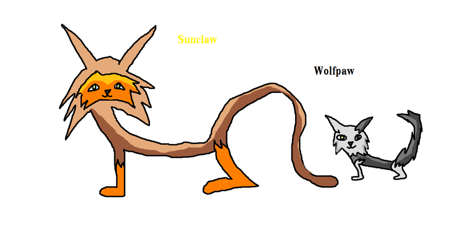 [Image: Sunclaw_and_Wolfpaw_by_ShayminDialga.png]